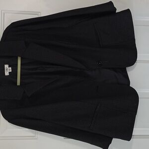 Black and gray modern fit suit jacket